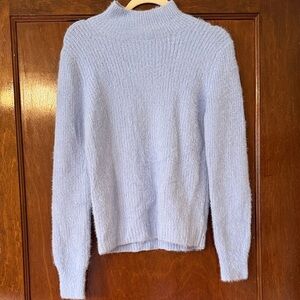 Marled Soft Sky Blue Turtleneck Sweater